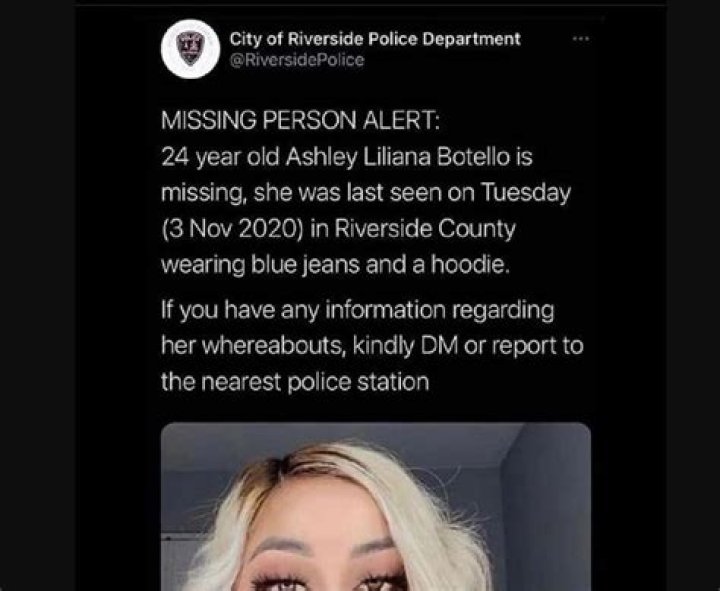 Ashley Liliana Botelho's Missing Case