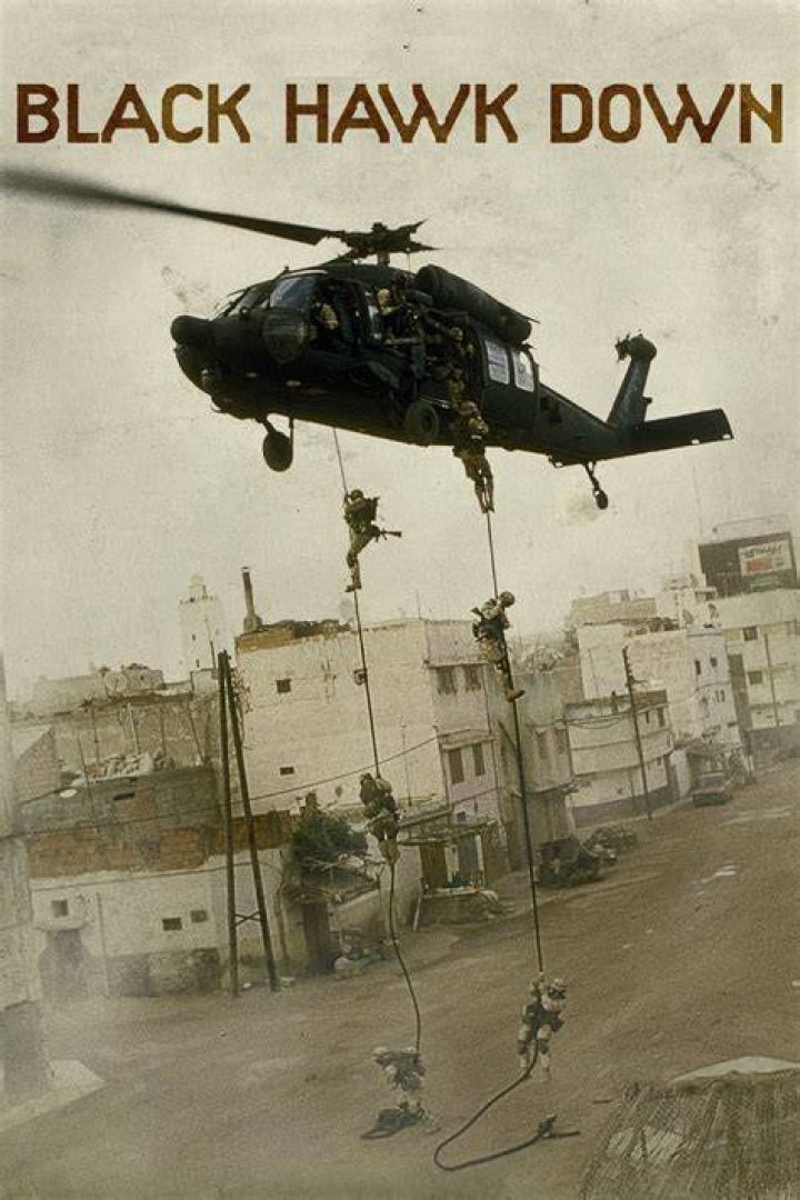 Black Hawk Down (2001) Black hawk down, Black hawk, War movies