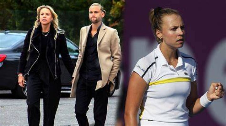 Download Kontaveit looking confident in her white polo shirt
